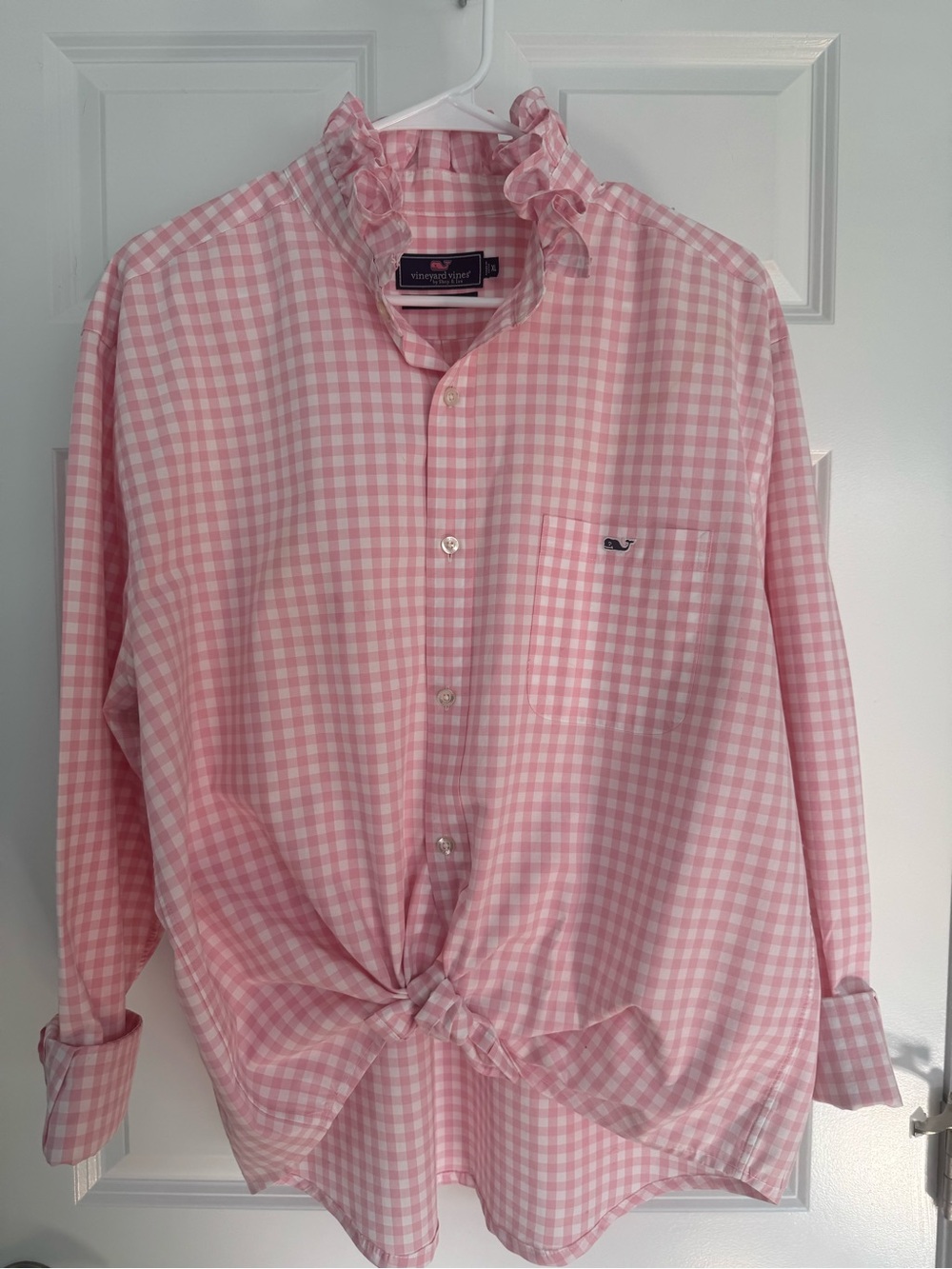 Vineyard Vines Pink Gingham Button-Down Shirt